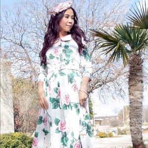 Kennedy dress in Roses for Valentine's Day